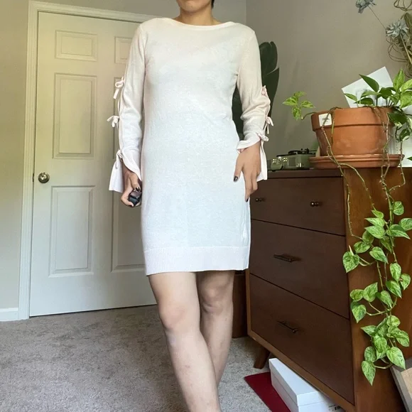 Club Monaco | Dresses | Club Monaco Pink Sweater Dress | Poshmark